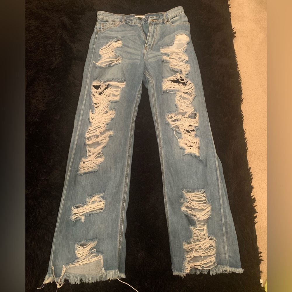 Sexy Fashionable Torn Denim Jeans